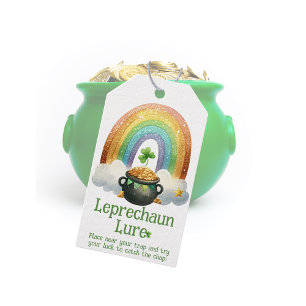 Leprechaun Lure, St Patricks Day Trap Bait  Gift Tags