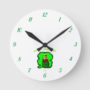 Leprechaun Magic Acrylic Wall Clock