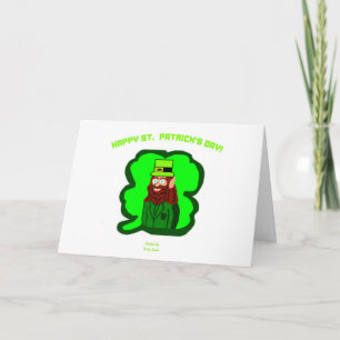 Leprechaun Magic Horizontal Greeting Card