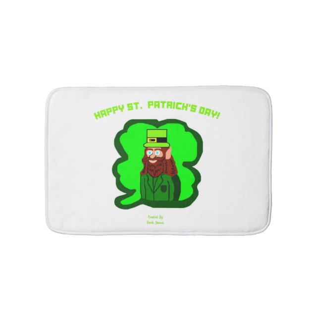 Leprechaun Magic Small Bath Mat (Front)