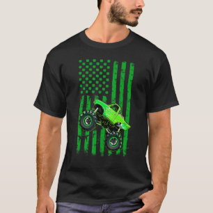 Leprechaun Monster Truck St Patrick Day American F T-Shirt