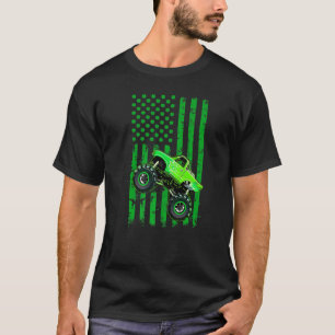 Leprechaun Monster Truck St Patrick Day American F T-Shirt