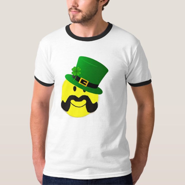 Leprechaun Moustache T-Shirt (Front)