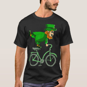 Leprechaun on a Bike St Patrick's Day Cycling T-Shirt