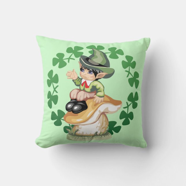 Leprechaun on a Mushroom Cushion (Front)