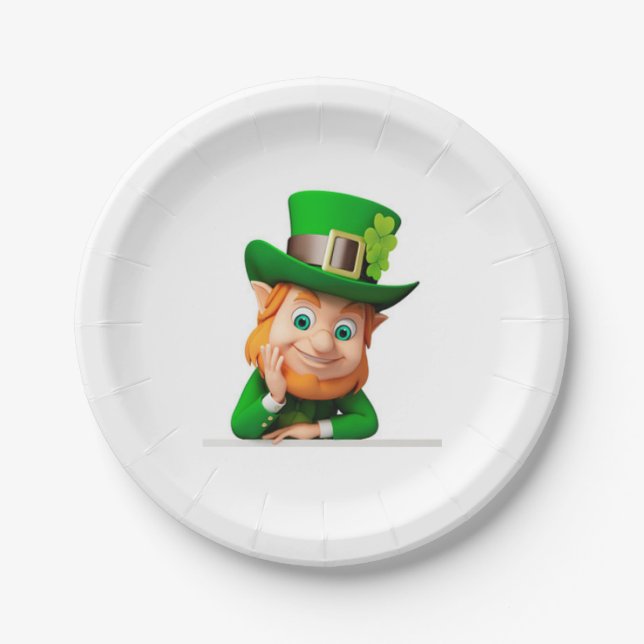 Leprechaun Paper Plate (Front)