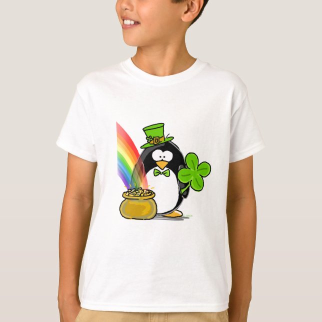 Leprechaun Penguin T-Shirt (Front)