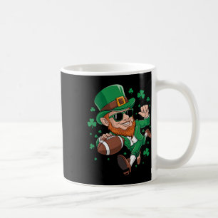 Leprechaun Playing Football St Patricks Day Sport Coffee Mug