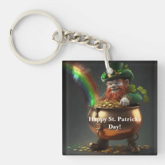 Leprechaun Pot Of Gold  Key Ring