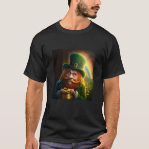 Leprechaun Pot of Gold Rainbow St Patrick's Day Lu T-Shirt