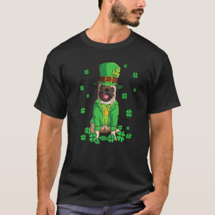 Leprechaun Pug St Patrick's Day Shamrock Dog Lover T-Shirt
