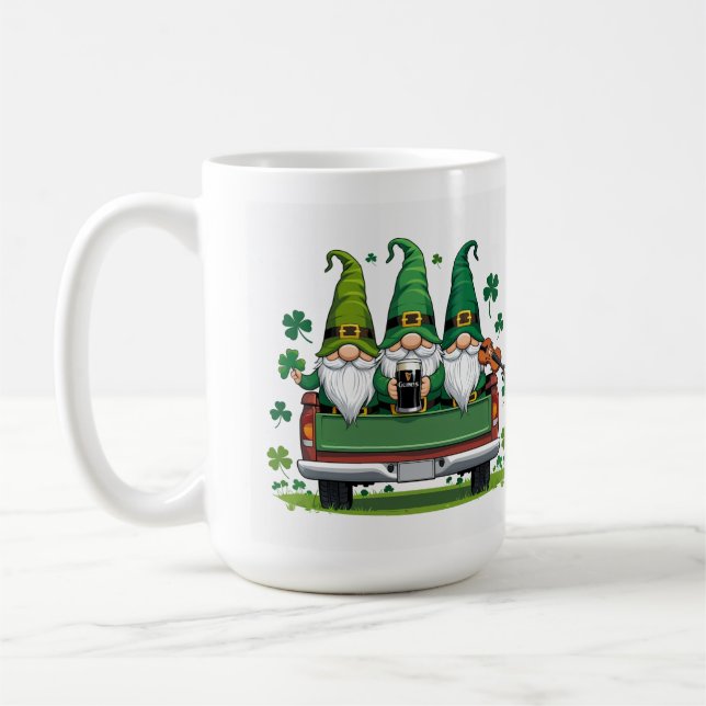 Leprechaun Shamrock irish music  Coffee Mug (Left)