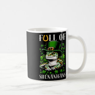 Leprechaun Shamrock Leaf Leopard Geckos St Patrick Coffee Mug
