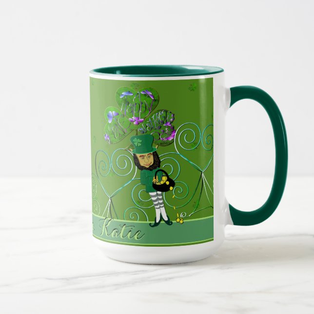 Leprechaun Shamrock Mug (Right)