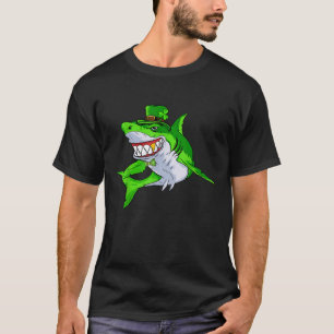 Leprechaun Shark St Patricks Day Pajama Kids Boys  T-Shirt