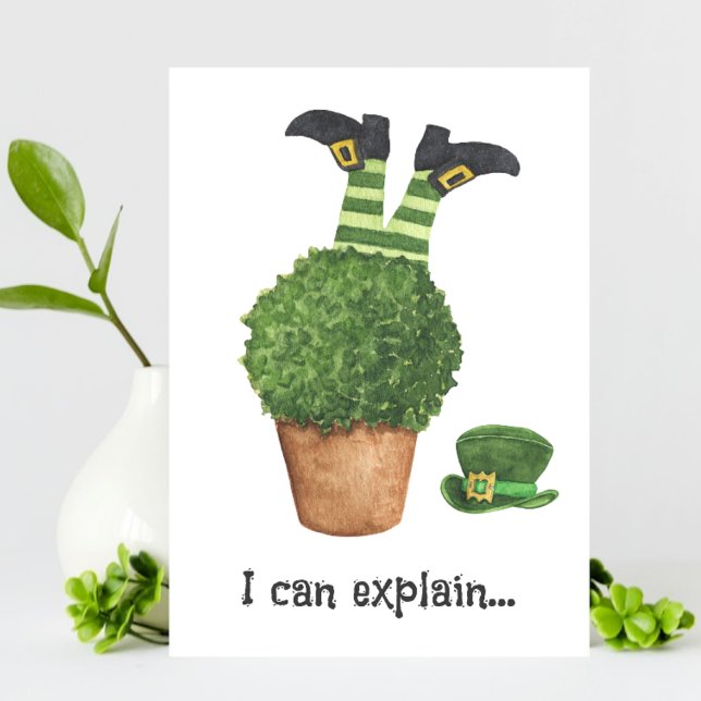 Leprechaun Shenanigans Funny St Patricks Day Card (Creator Uploaded)