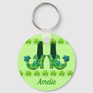 Leprechaun Shoes St Patrick's Day Key Ring