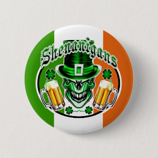 Leprechaun Skull: Shenanigans 3 6 Cm Round Badge