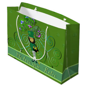 Leprechaun St. Patrick's Day Large Gift Bag