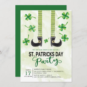 Leprechaun St.Patrick's Day Party Invitation