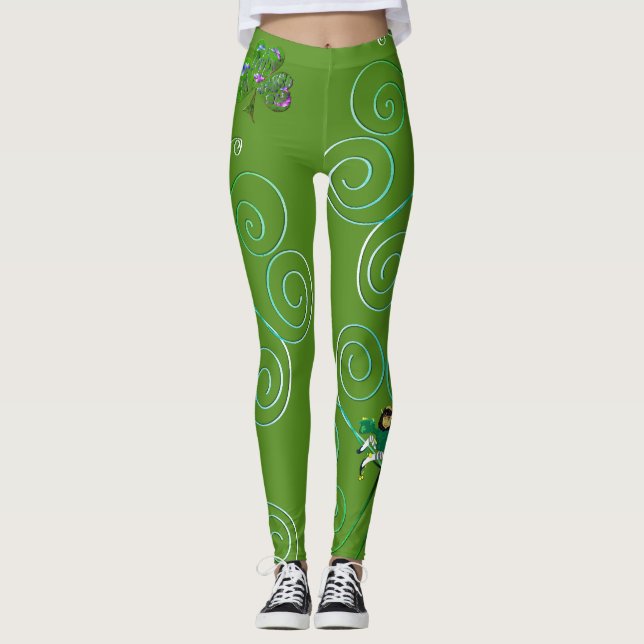 Leprechaun St. Patrick's Leggings (Front)