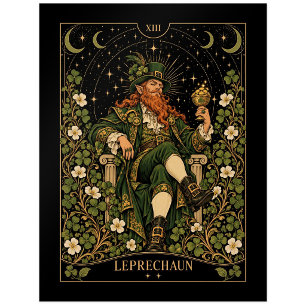 Leprechaun, Starlit Tarot Art Postcard