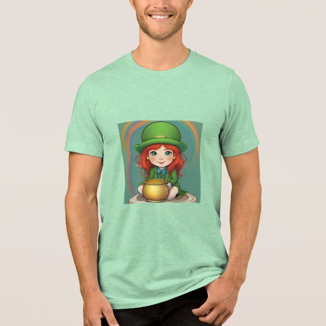 Leprechaun  Tri-Blend shirt (Front)