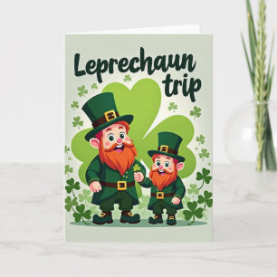 Leprechaun Trip Irish Card