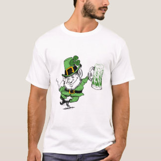 Leprechaun w Beer T-Shirt
