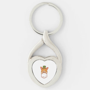 Leprechaun Welsh Corgi Pocket St Patricks Day Pet Key Ring