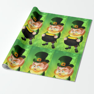 Leprechaun  wrapping paper