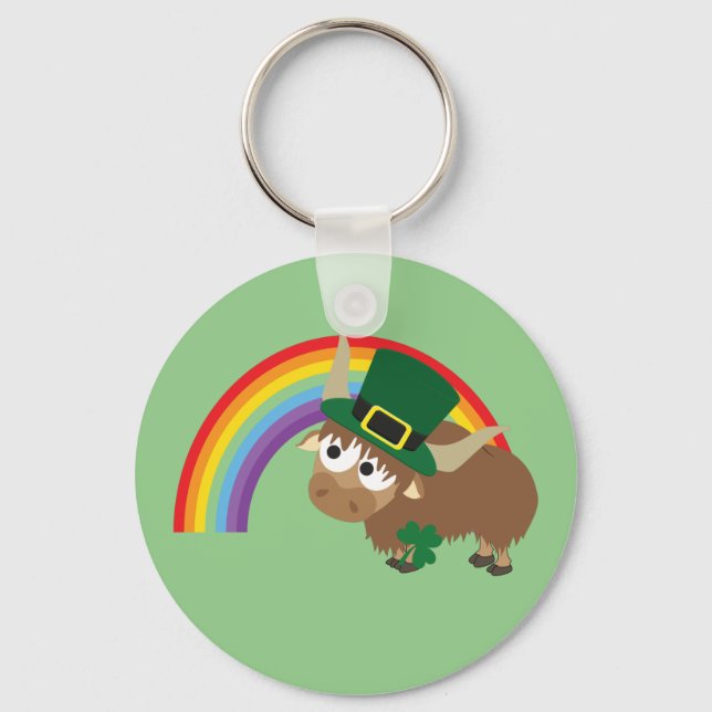 Leprechaun Yak Key Ring (Front)