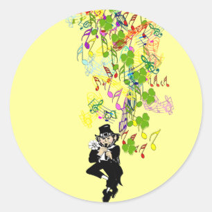 LeprechaunBlackPants Classic Round Sticker