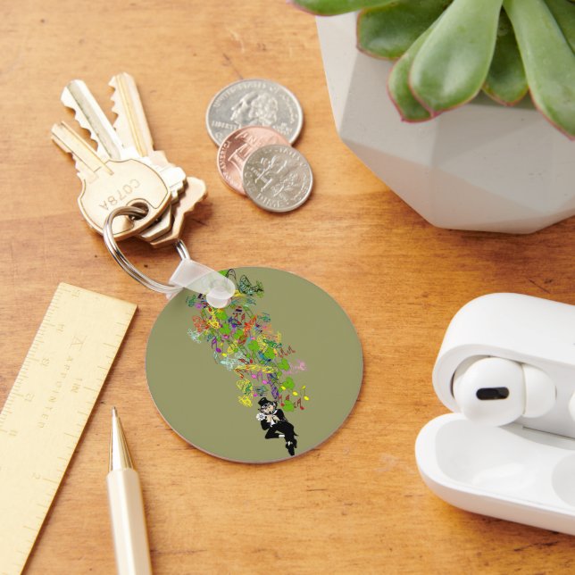 LeprechaunBlackPants Key Ring (Desk)