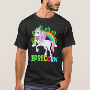 Lepricorn Funny Leprechaun Unicorn Kids Girls Wome T-Shirt