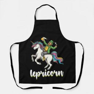 Lepricorn Leprechaun Unicorn St Patrick's Day Apron