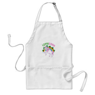 Lepricorn St. Patrick Day Lucky Rainbow Standard Apron