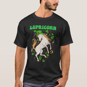 Lepricorn Unicorn Horse, Funny St Patrick's Day Ki T-Shirt