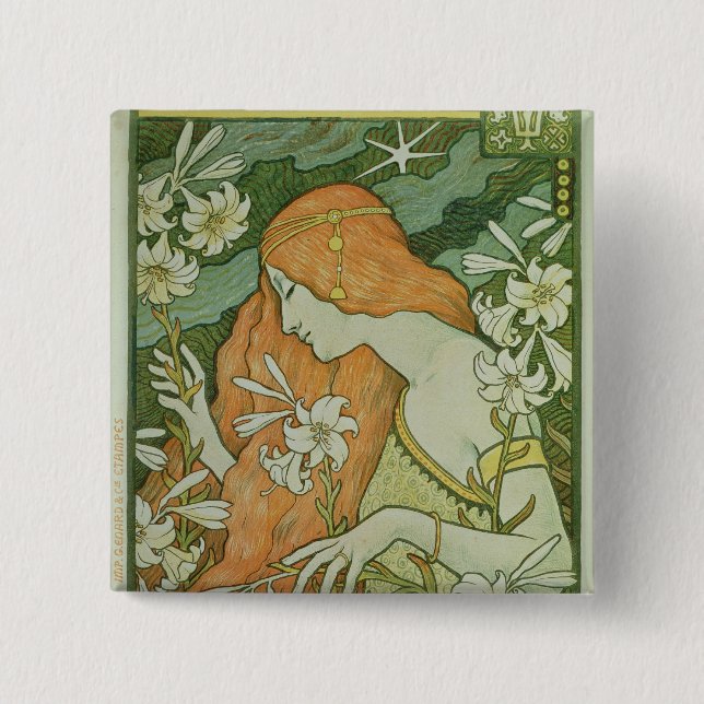 L'Ermitage 15 Cm Square Badge (Front)