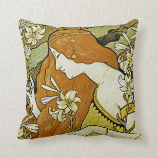 L'Ermitage Art Nouveau Floral Cushion
