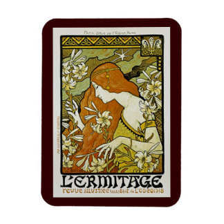 L'Ermitage Art Nouveau Floral Magnet