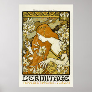 L'Ermitage - Art Nouveau Poster by Paul Berthon