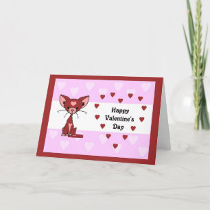 Leroy Cat - Valentine's Day Card