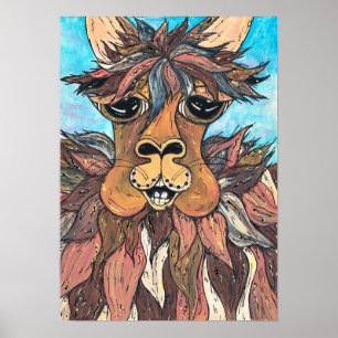Leroy the Llama Print