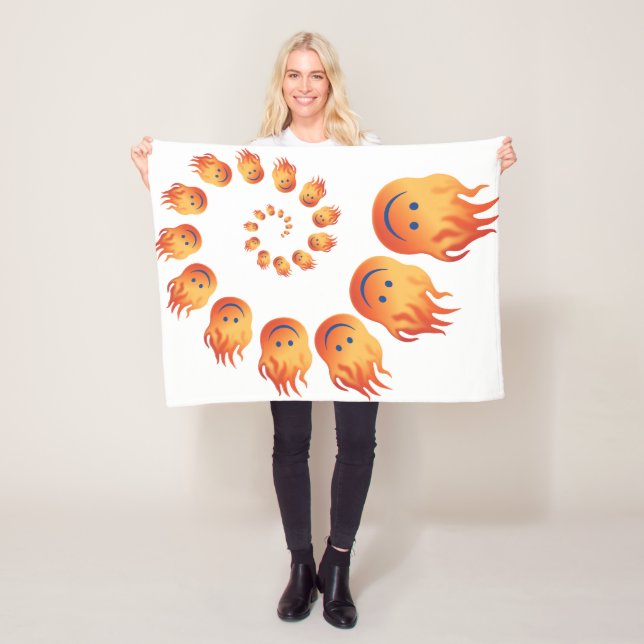 Leroy's Illusion Fleece Blanket (In Situ)