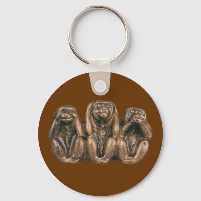 les 3 singes key ring (Front)
