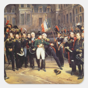 Les Adieux de Fontainebleau, 20th April 1814 Square Sticker