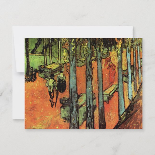 Les Alyscamps, Autumn Leaves by Vincent van Gogh (Front)