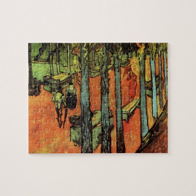 Les Alyscamps, Autumn Leaves by Vincent van Gogh Jigsaw Puzzle (Horizontal)