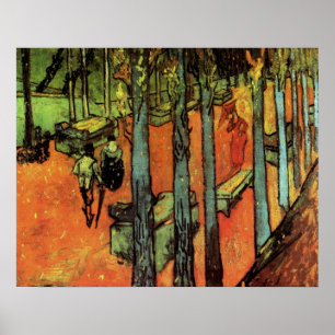 Les Alyscamps, Autumn Leaves by Vincent van Gogh Poster